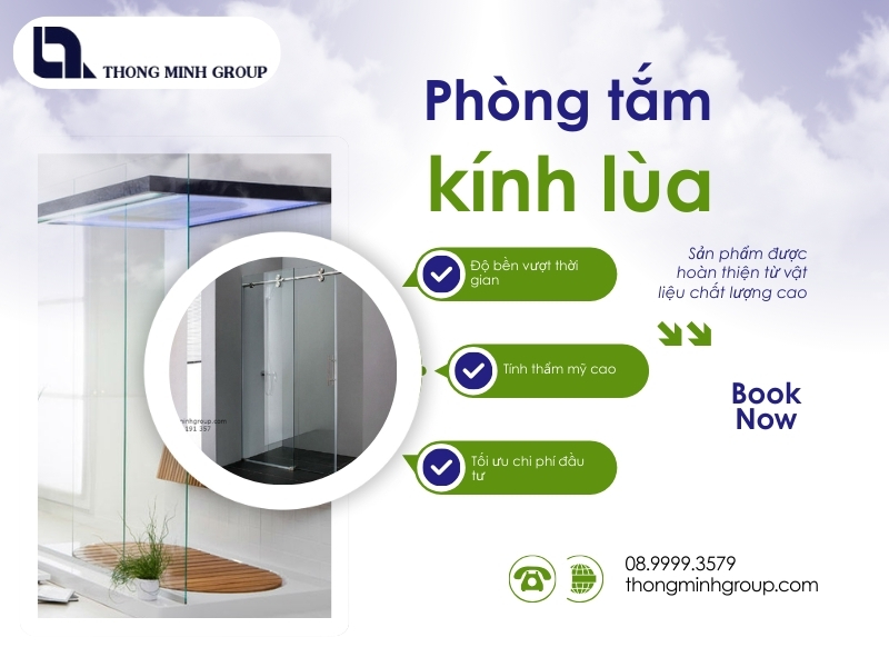 Phòng tắm kính lùa 